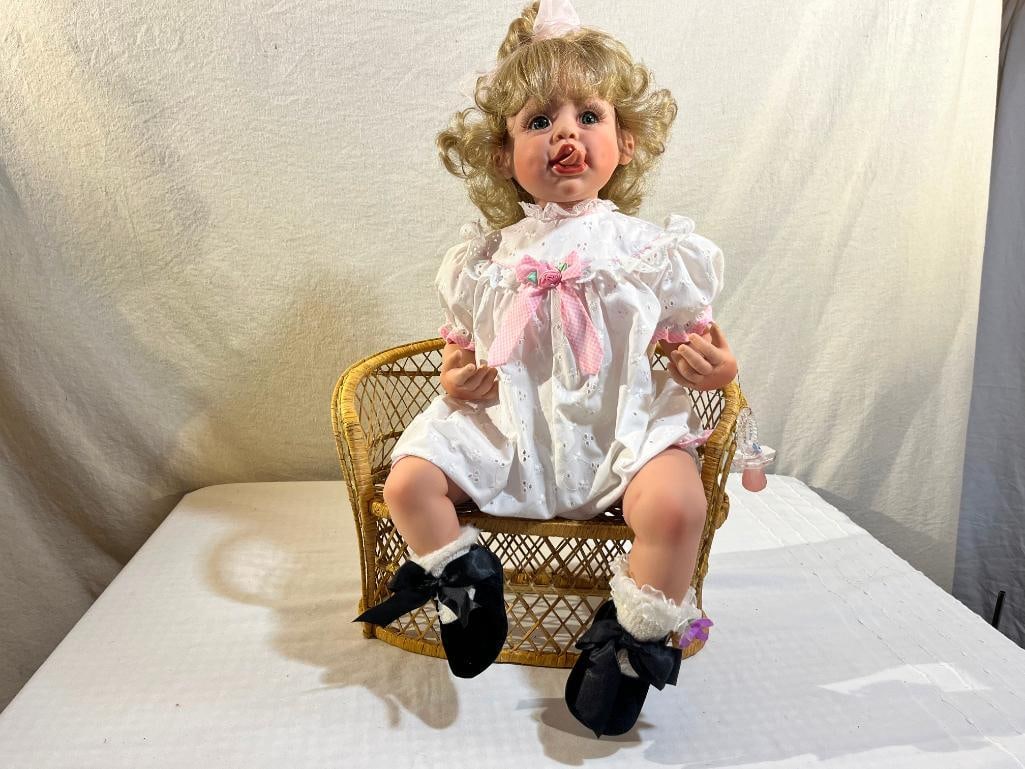 Fayzah Spanos Doll: Fayzah Spanos Doll, 1998, 25 of 500, Lickety Sweet,, I come with my birth certificate 