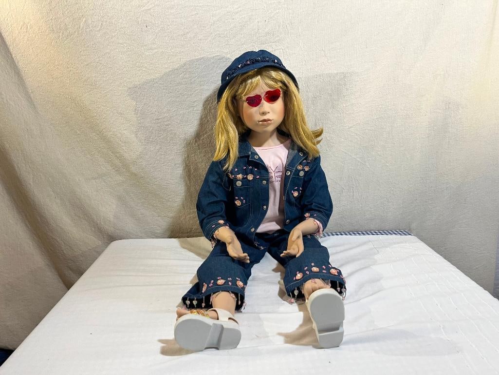 Christine Orange Doll, porcelain (1 of 3)