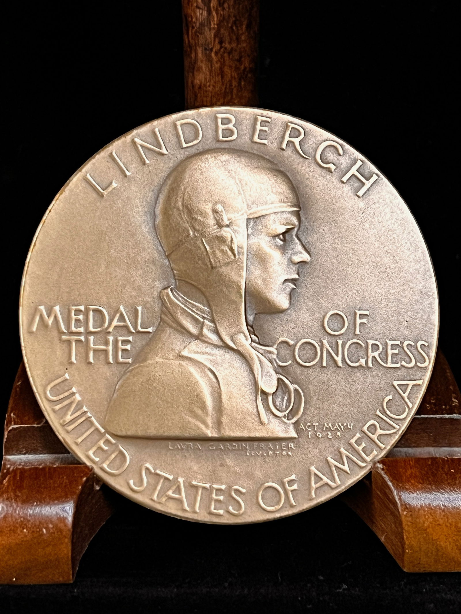 Lindbergh Medal of the Congress of the United States of America C 1928 (1 of 6)