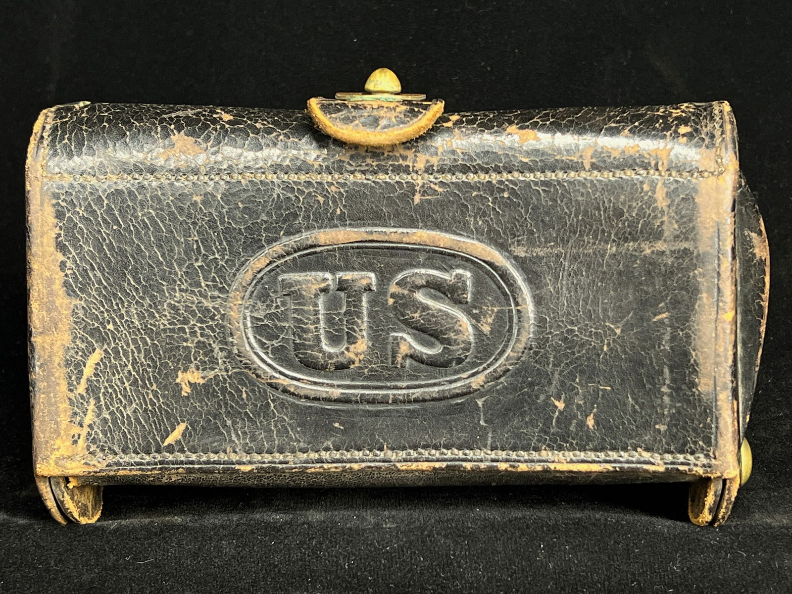 1883 Union Army Leather Cartridge Belt Case (1 of 8)