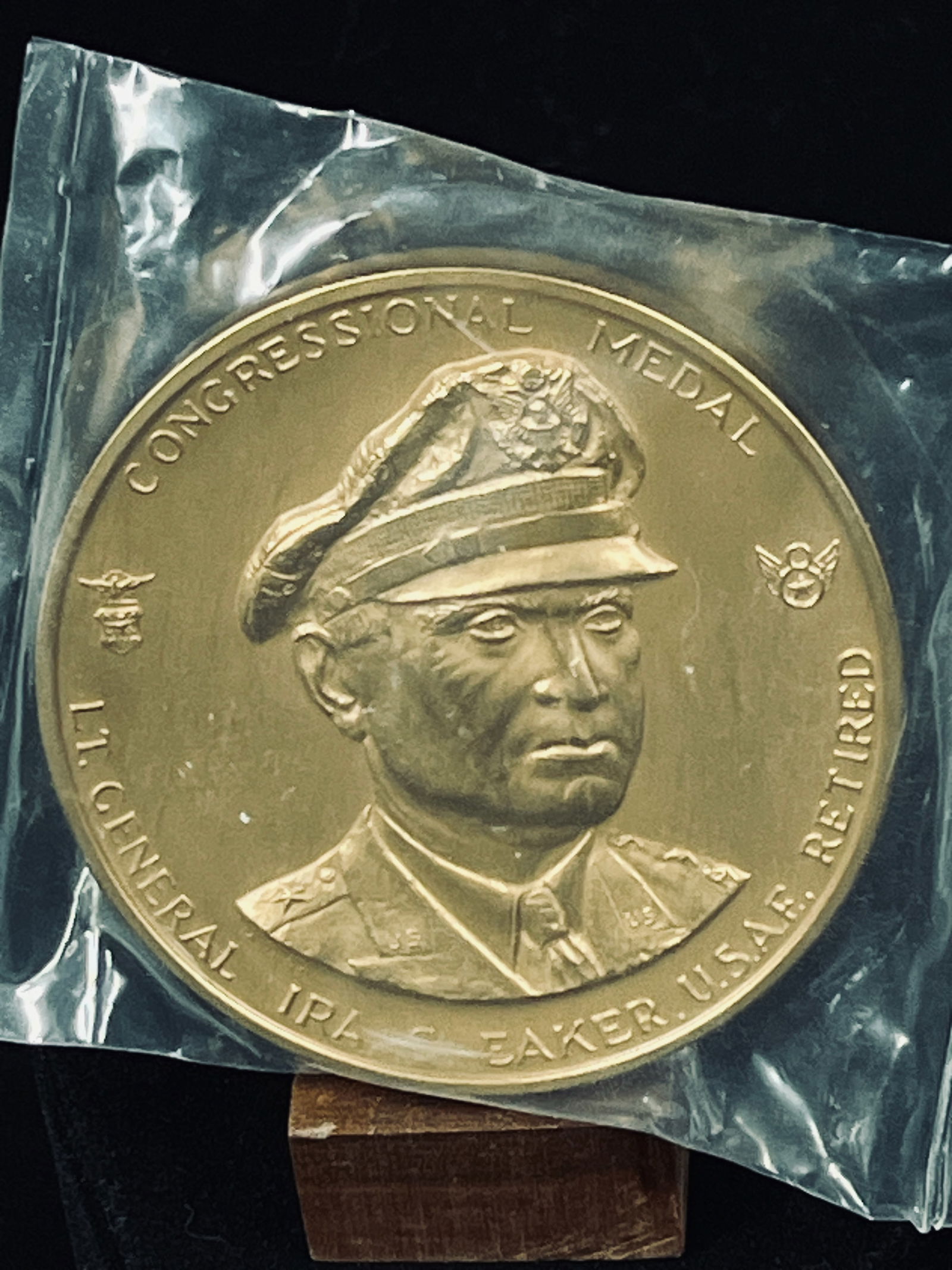 Bronze Congressional Medal LT General C Ira Eaker USAF Retired (1 of 6)