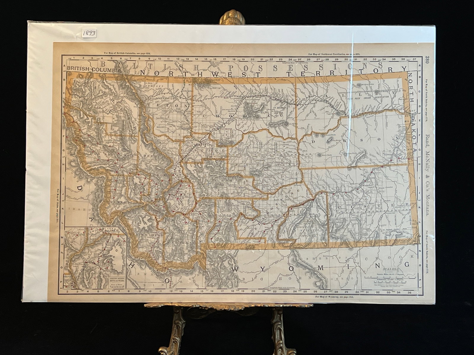 Antique Map of Montana (1 of 9)