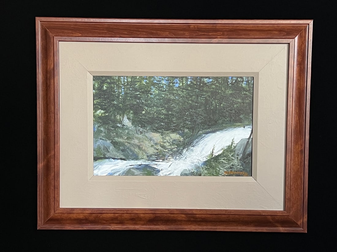 Colorado Mountain Stream No. 2 Ed Pointer Original Painting (1 of 7)