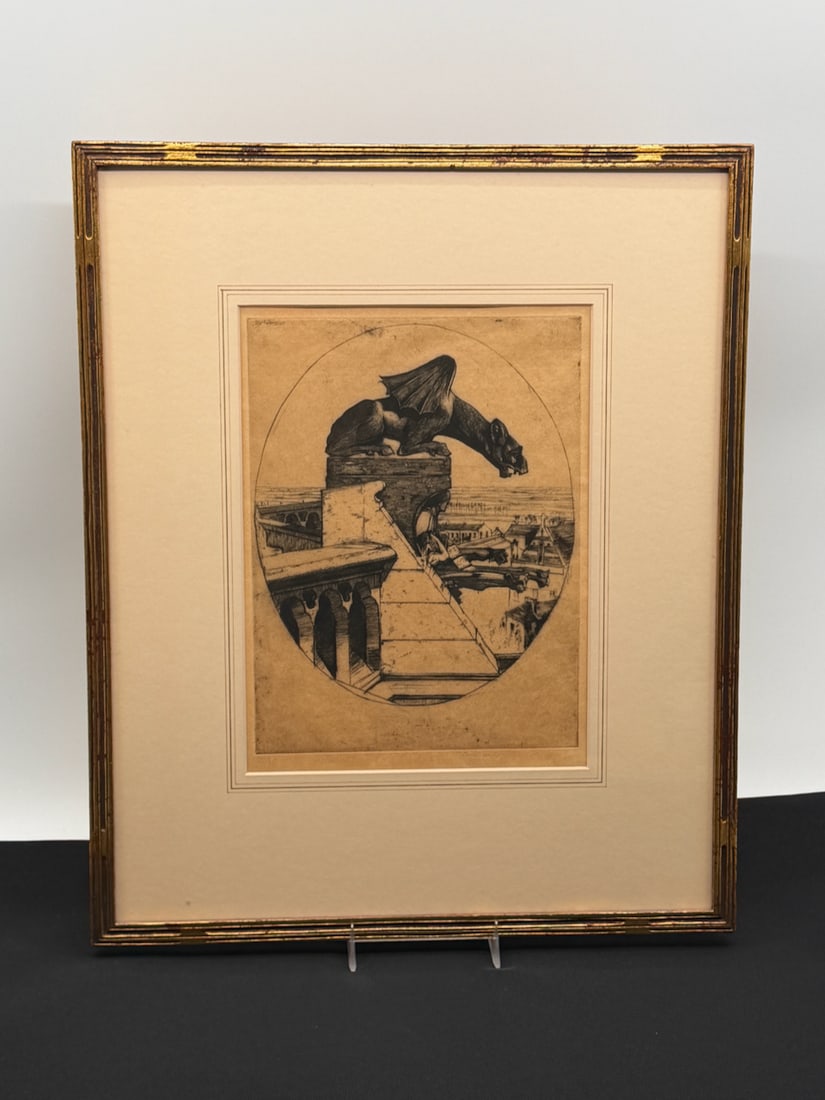 Sir David Young Cameron “Chimera of Amiens?? signed print (1 of 6)