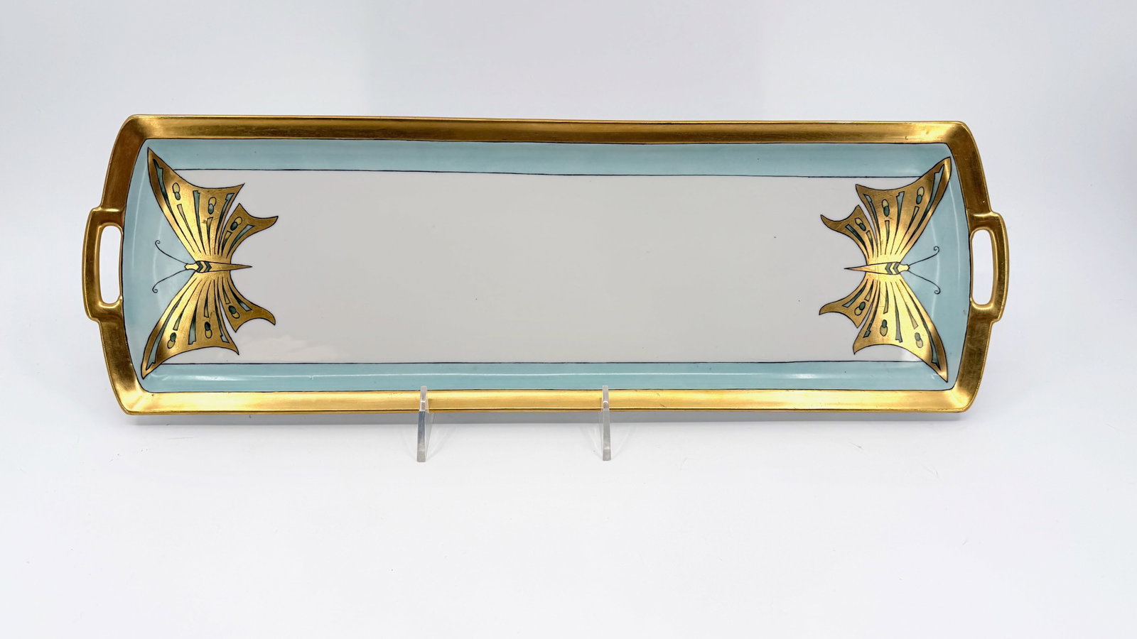 An Austrian Art Nouveau Butterfly Fine China Table Tray (1 of 6)