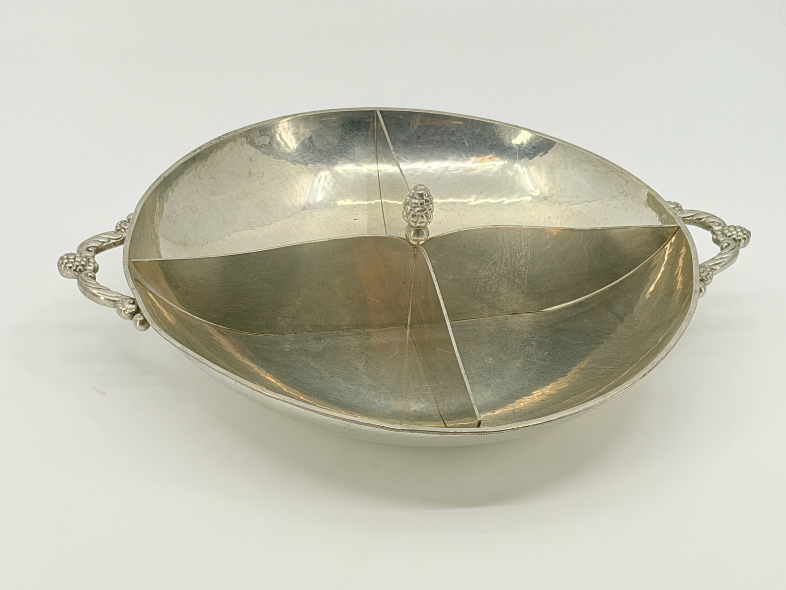 Just Andersen Renowned Danish Sculptor Round Handled Pewter Serving Bowl (1 of 3)