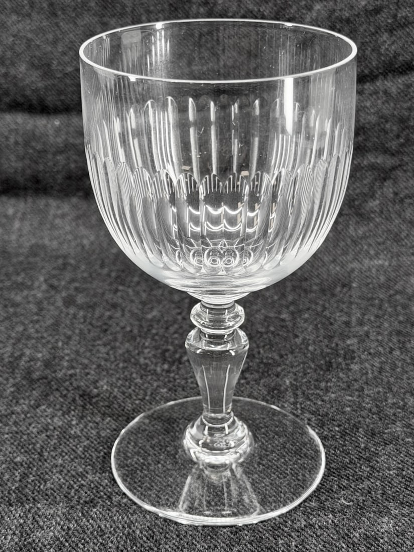 Set of 6 Baccarat Renaissance Cut Large Water Goblets (1 of 5)