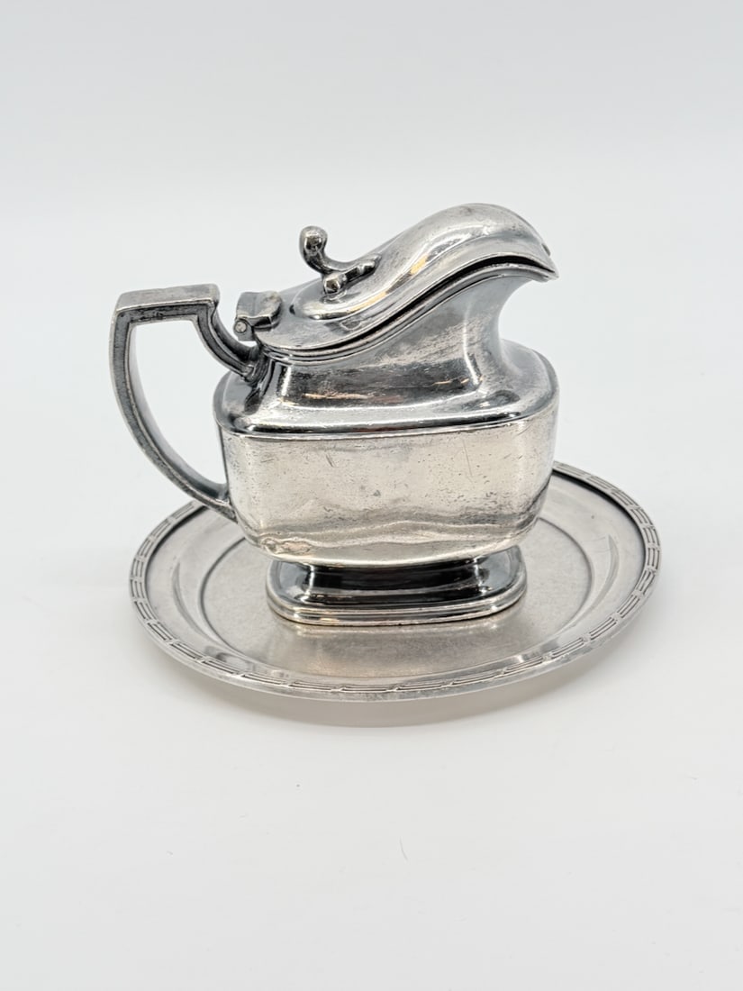 Union Pacific RR Reed & Barton Cream Pitcher and small serving dish. (1 of 6)