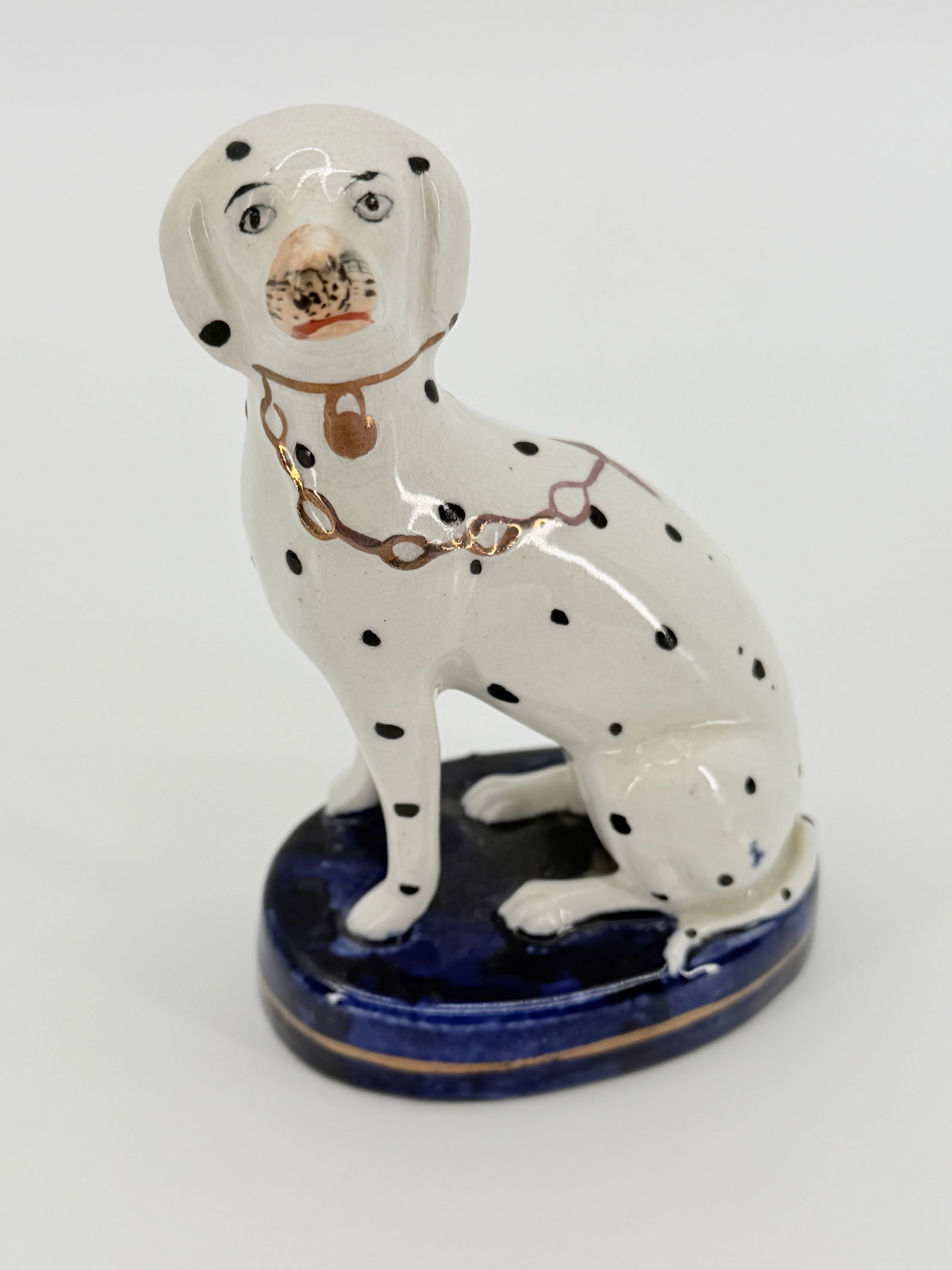Vintage Staffordshire England Dalmatian Porcelain Figurine (1 of 5)