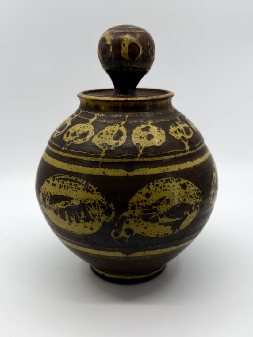 Ray Kahmeyer Bethany College Noted Ceramics Artist Lidded CandyJar (1 of 5)
