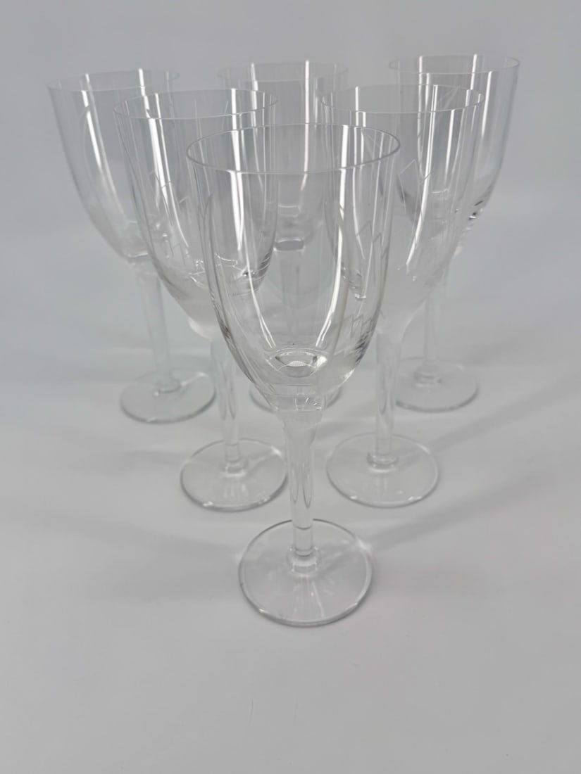 Six Lalique Angel Crystal Champagne Flutes (1 of 11)