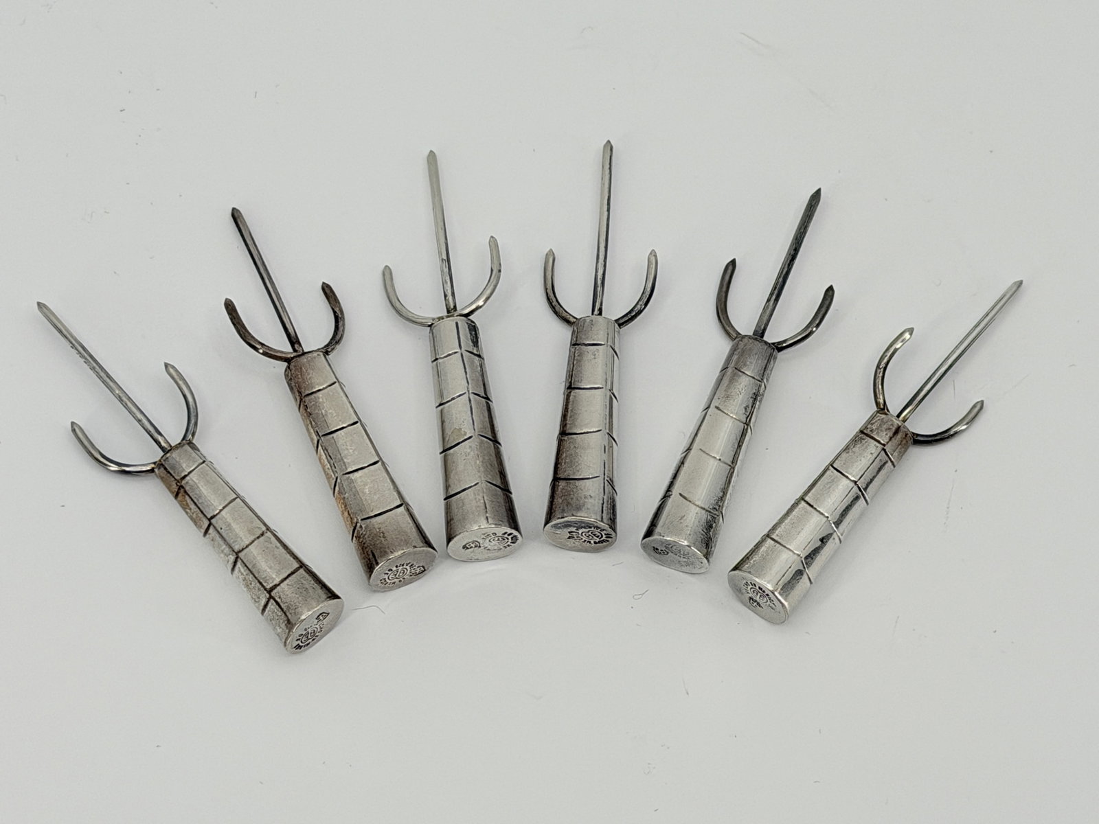 Taxco Sterling Corn Cob Silver Trident Skewers from Mexico (1 of 3)