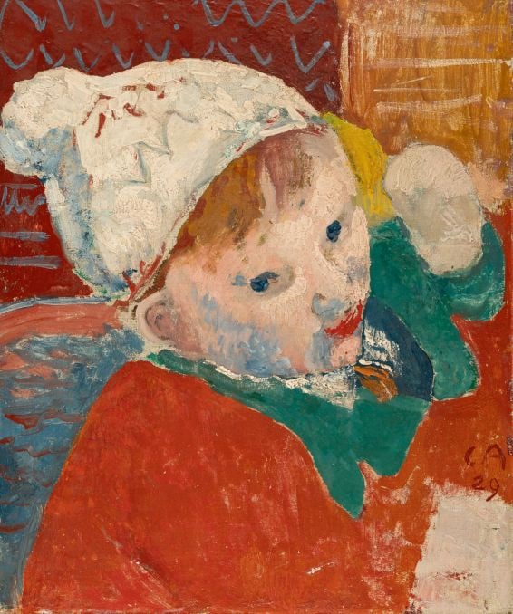 Peter: Provenance:Private collection, Middletown, Rhode Island.Painted by Cuno Amiet.Oil on canvas:46 x 38 cm