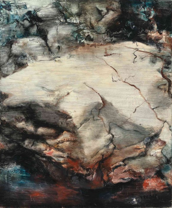 Landscape Series 1994: Zhou Chunya. Oil on canvas. 72.5 x 60.6 cm. Condition:Good condition, commensurate with age. Provenance : Private collection, Roma, Italy.