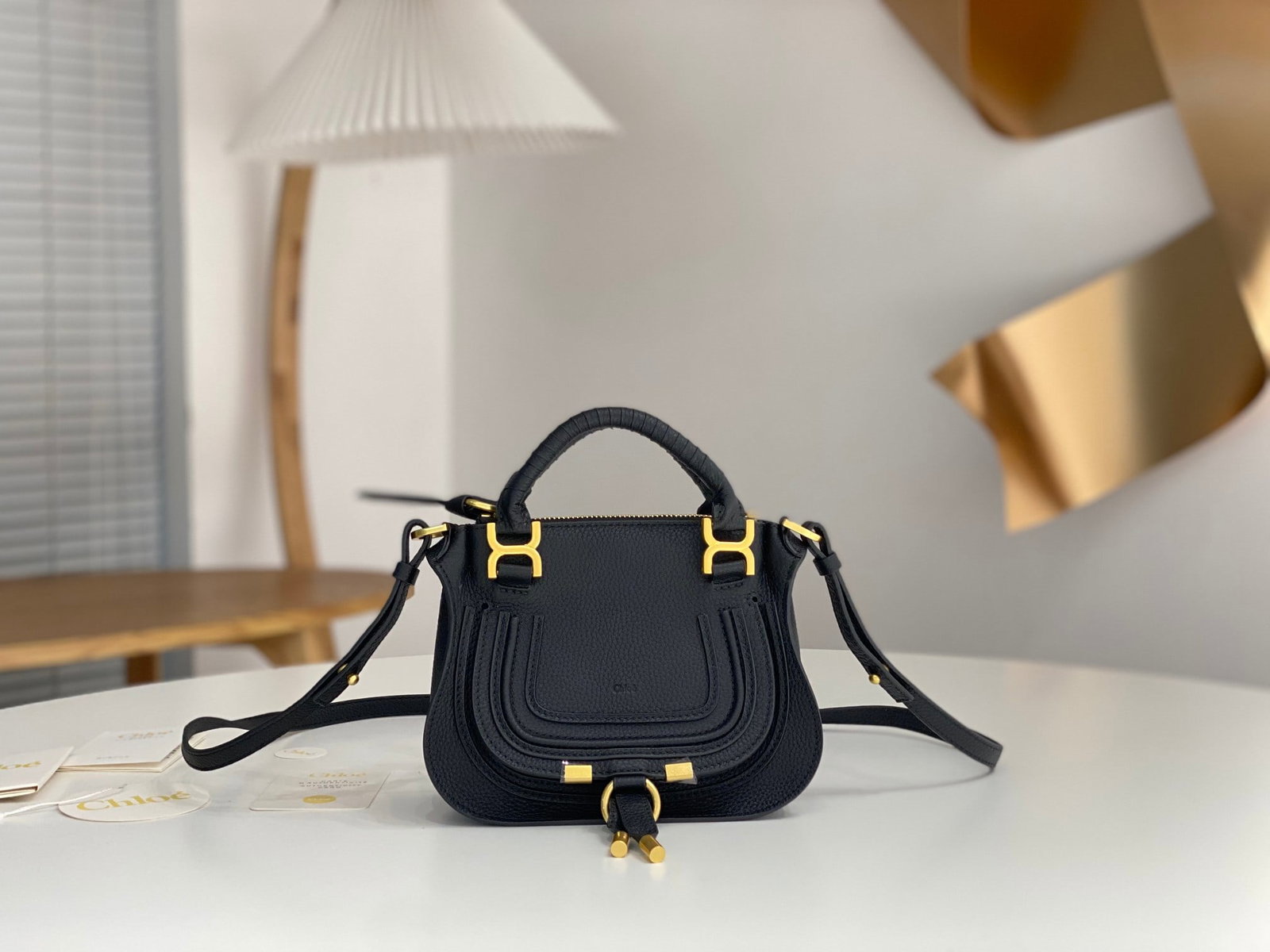 Chloe x Marcie: The Chloe x Marcie small black classic style bag is very practical and spacious, perfect for working women. It can easily hold a laptop, documents, iPad, daily makeup and cosmetics, a small umbrella,