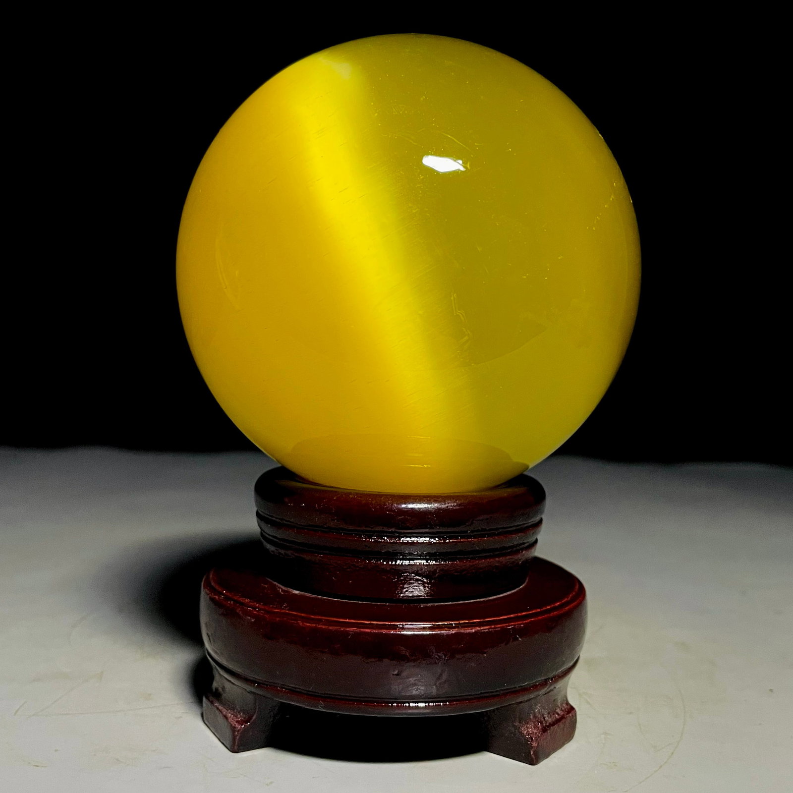Royal Collection Cat's Eye Stone Sphere (1 of 7)