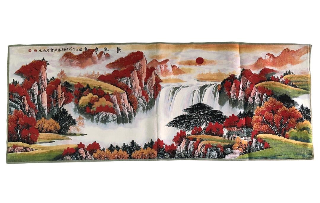 (Auspicious Purple Qi from the East) Brocade Painting: (Auspicious Purple Qi from the East) Brocade Painting, Size: 160 x 62 cm Provenance:Private collection from a professor in University of Nottingham. Our cooperative logistics services provider expertl