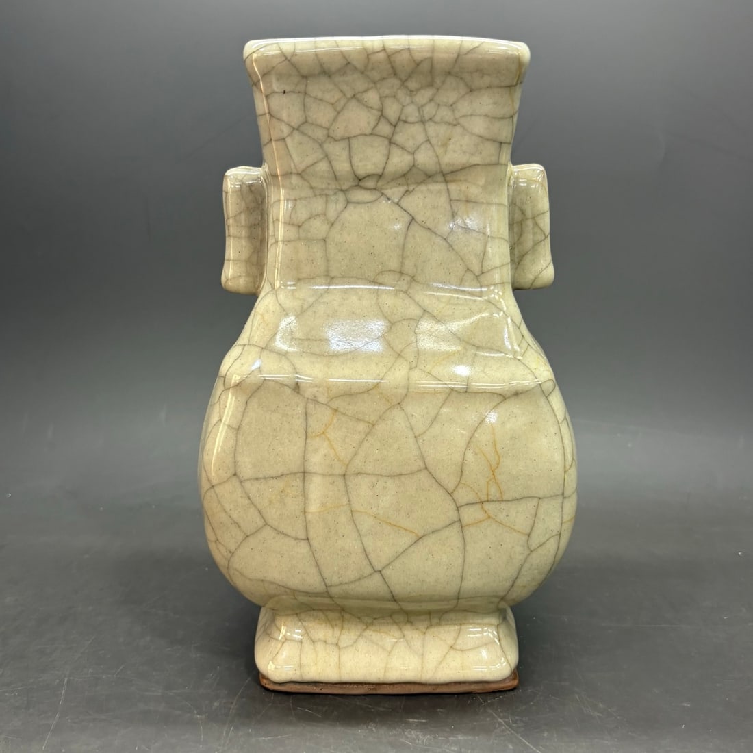 Song Dynasty Ge Ware Vase with Tubular Handles (1 of 9)