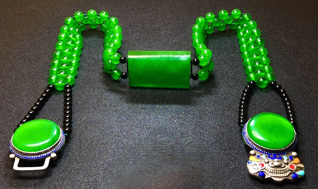 Imperial Green High-Ice Jadeite Belt (1 of 9)