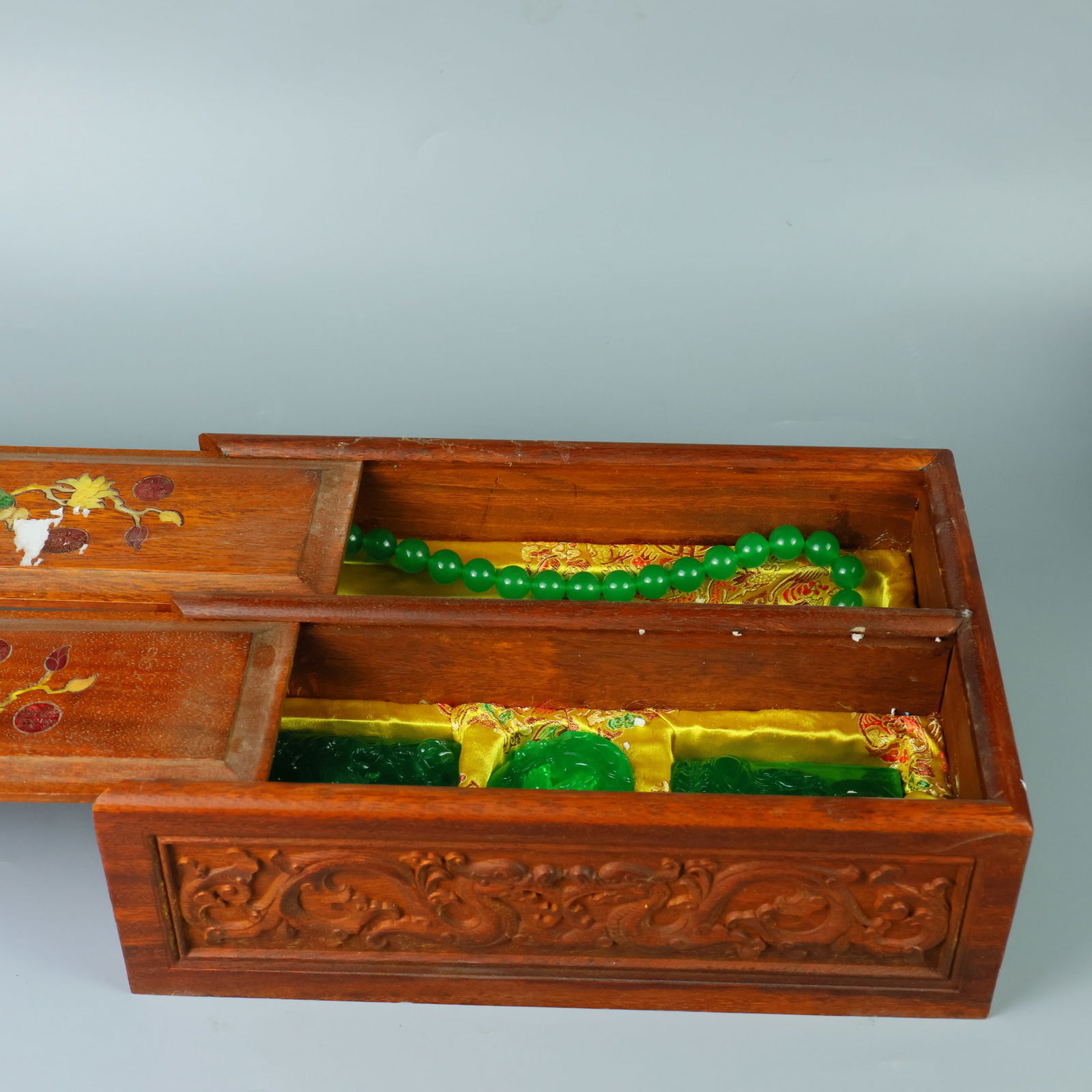 Perfect high-quality ice-crystal carved box set (1 of 9)