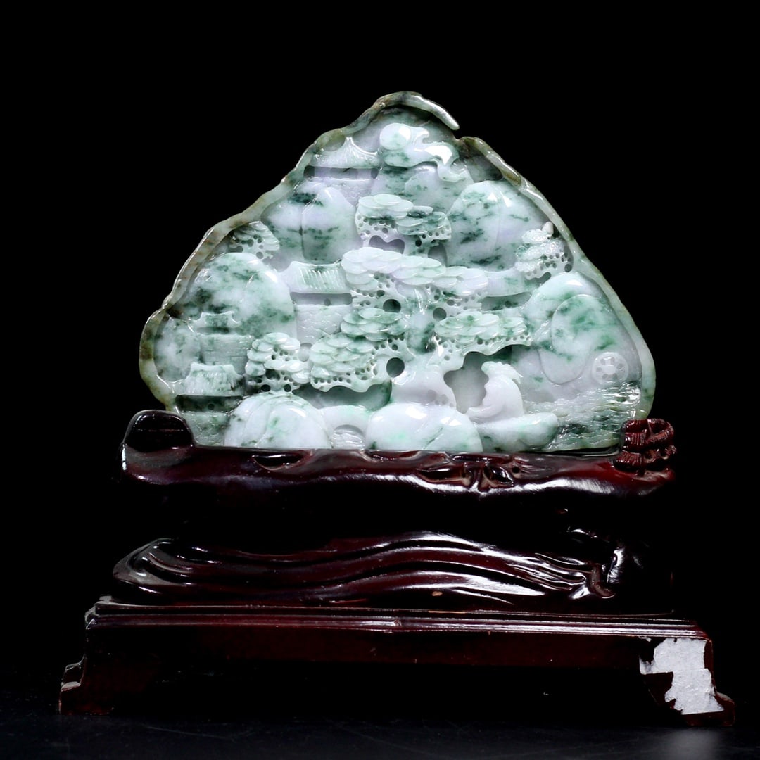 Collector's Choice: Natural Jadeite Landscape Ornament (1 of 10)