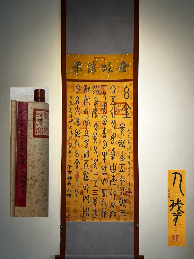 Fuxi Fine Paper Calligraphy Xuan Kong Vertical Scroll (1 of 9)