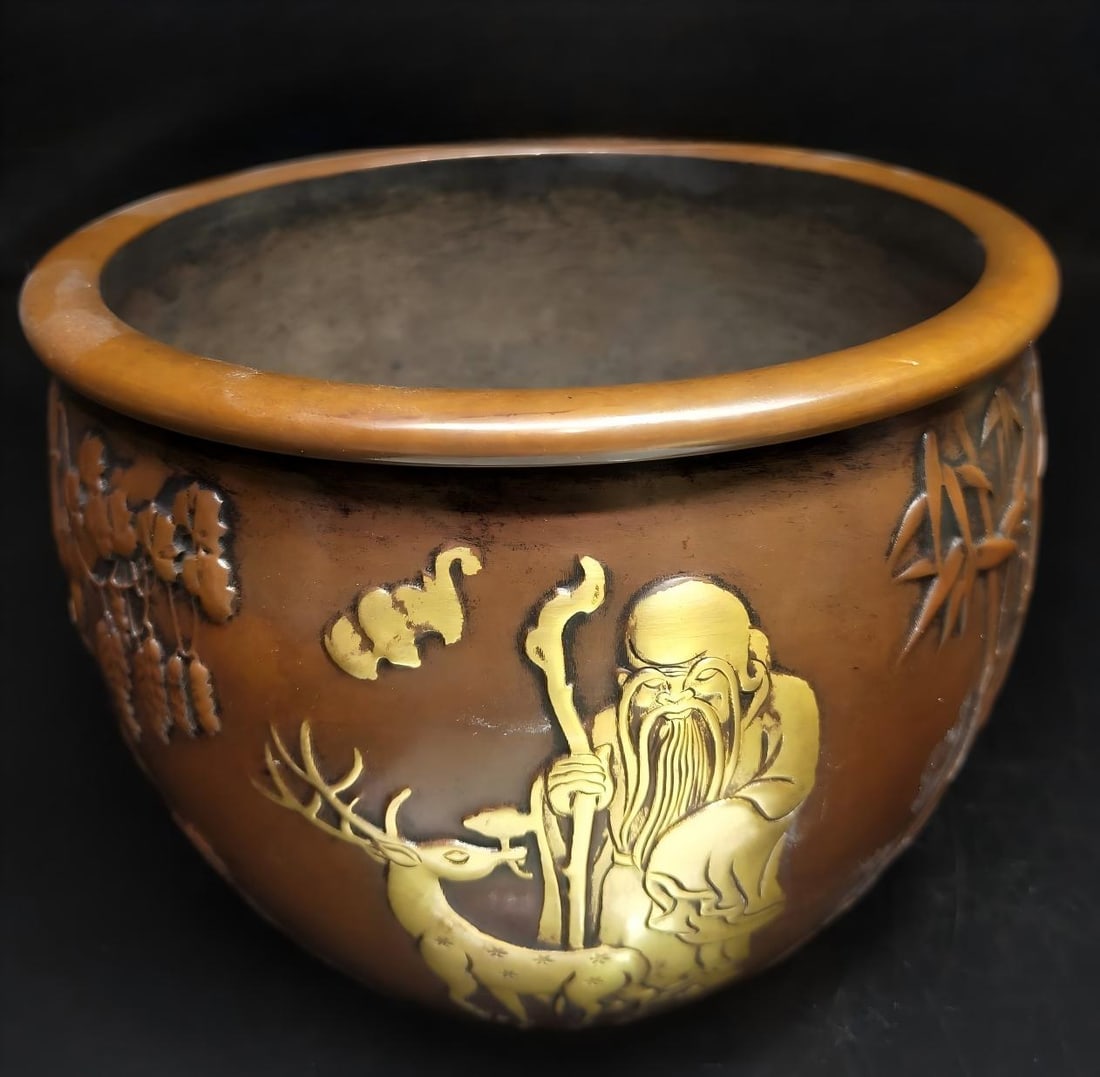 Purple copper and gold incense burner (1 of 7)