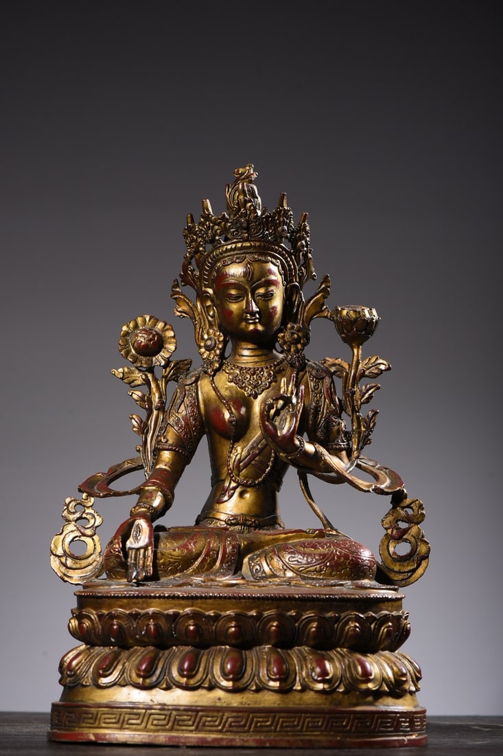 Golden Tara statue (1 of 9)