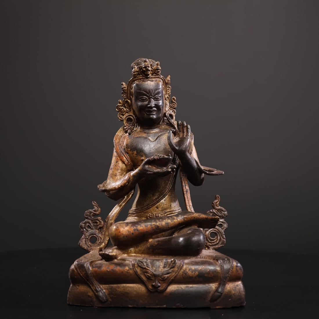 Treasured Gold and Cinnabar Buddha Statues, Tibetan Buddhist Statues (1 of 9)