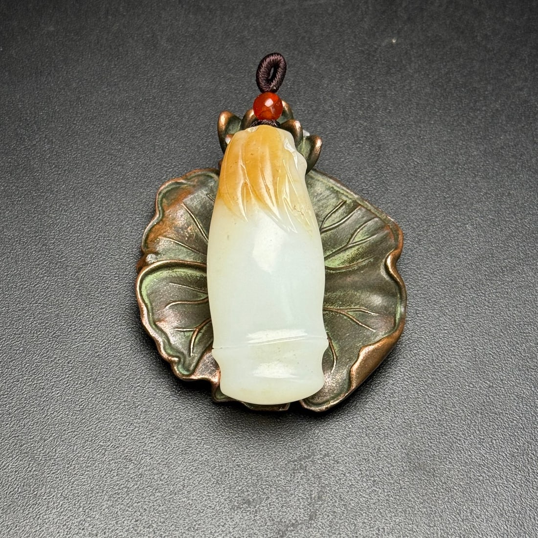 Hetian jade bamboo pendant (1 of 9)