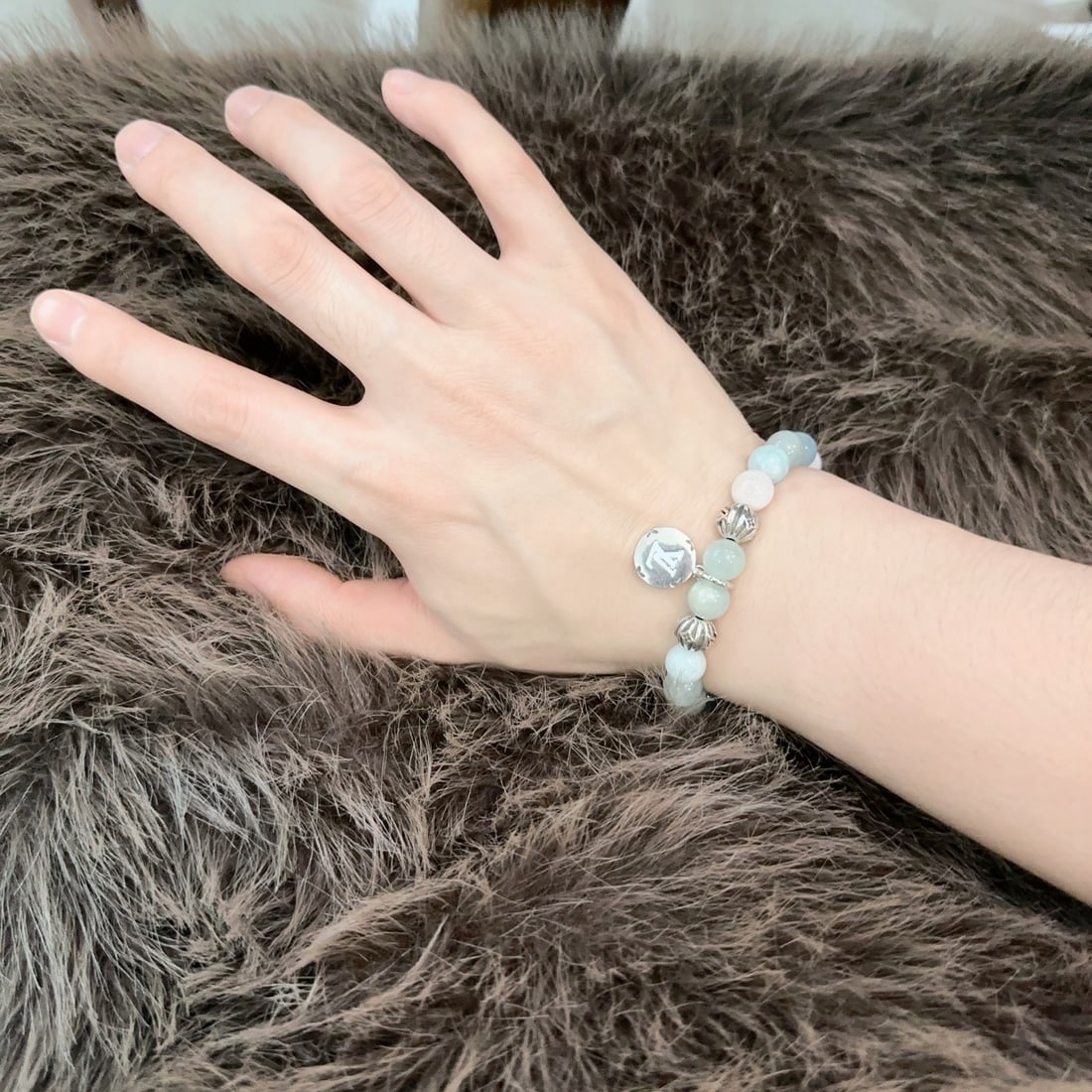 LV Multi-Element Agate Thai Silver Style Bracelet (1 of 8)