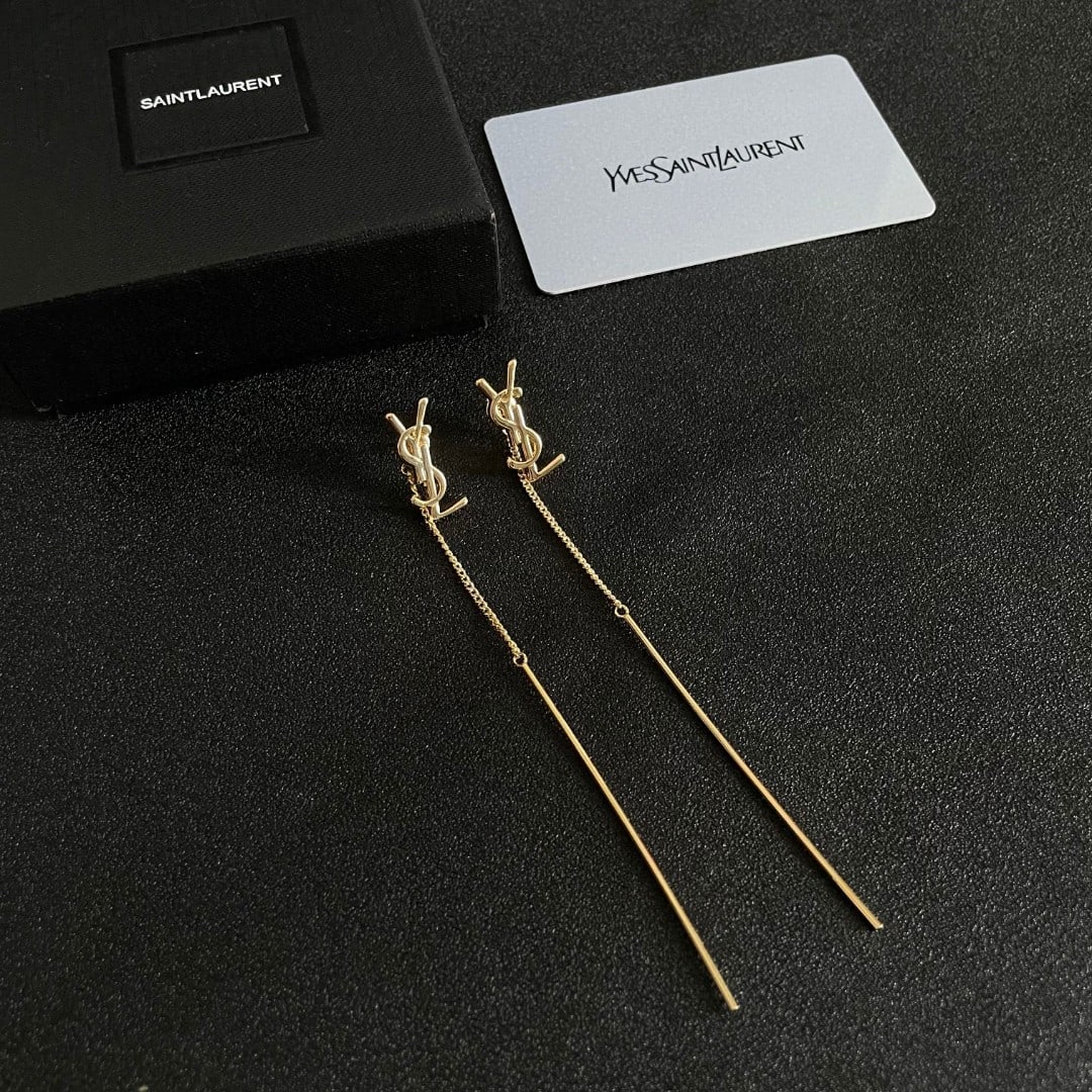Yves Saint Laurent earrings: Yves Saint Laurent earrings exude independent elegance, charm, intellect, retro luxury, and understated sophistication. YSL classics are versatile and simple yet sophisticated. Thank you for viewing