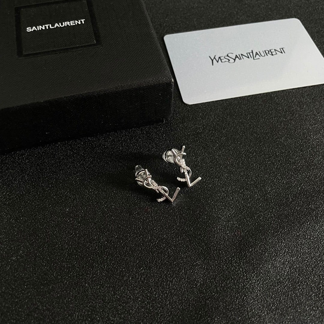 Yves Saint Laurent earrings: Yves Saint Laurent earrings exude independent elegance, charm, intellect, retro luxury, and understated sophistication. YSL classics are versatile and simple yet sophisticated. Thank you for viewing