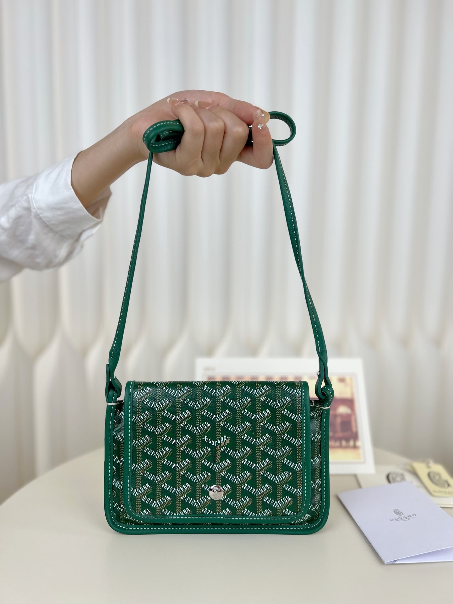 Goyard plumet: The Goyard plumet envelope bag is a lightweight pouch you can easily sling over your shoulder and head out. Despite its slim design with three compartments, it easily holds everyday essentials like