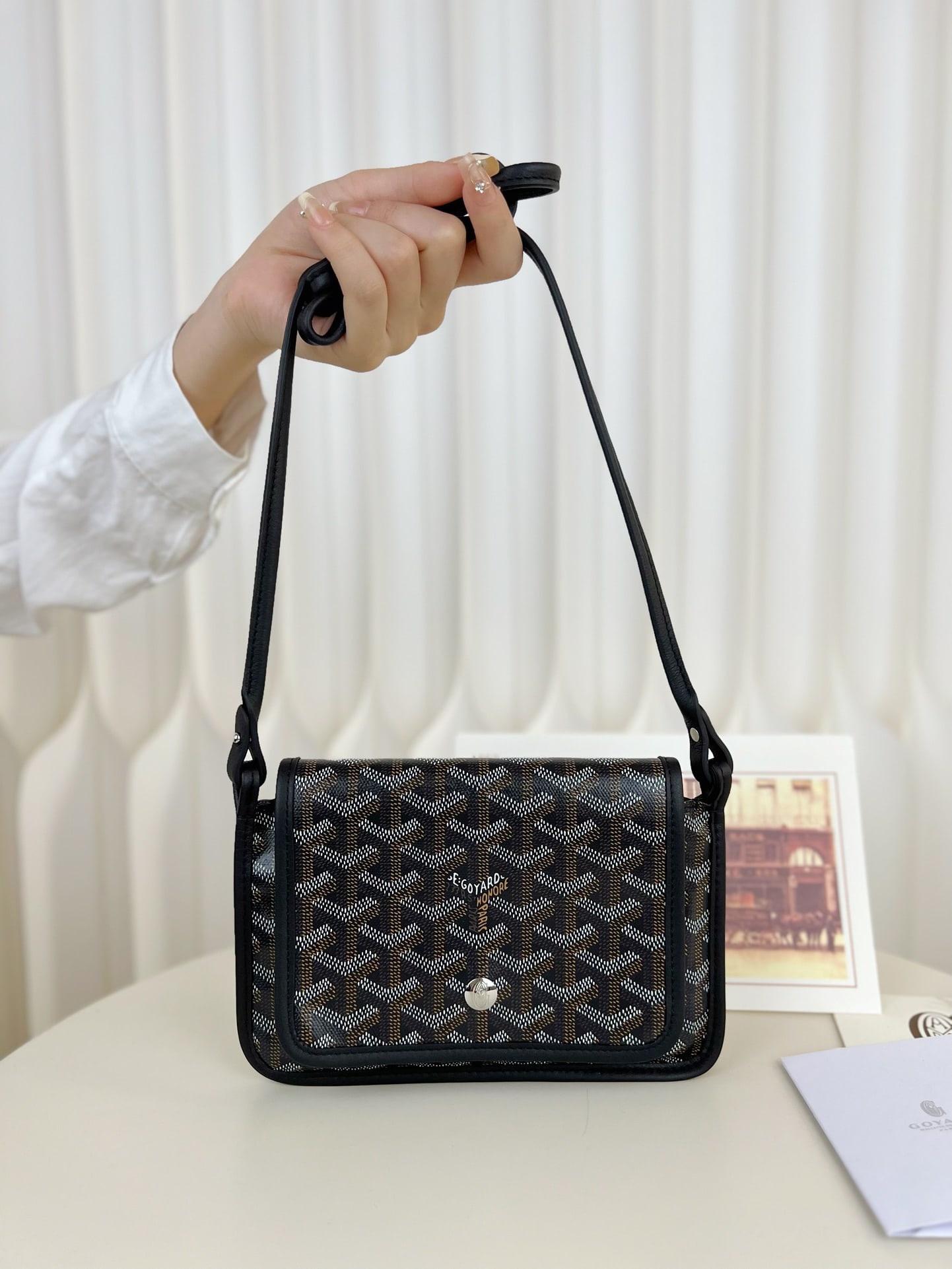 Goyard plumet: The Goyard plumet envelope bag is a lightweight pouch you can easily sling over your shoulder and head out. Despite its slim design with three compartments, it easily holds everyday essentials like