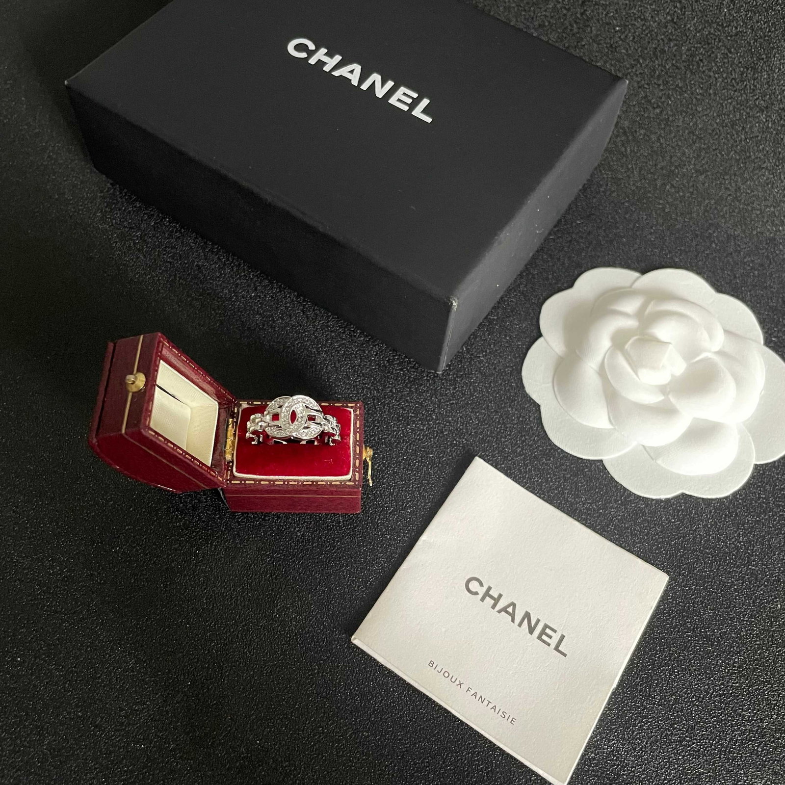 Chanel double C logo ring - 3