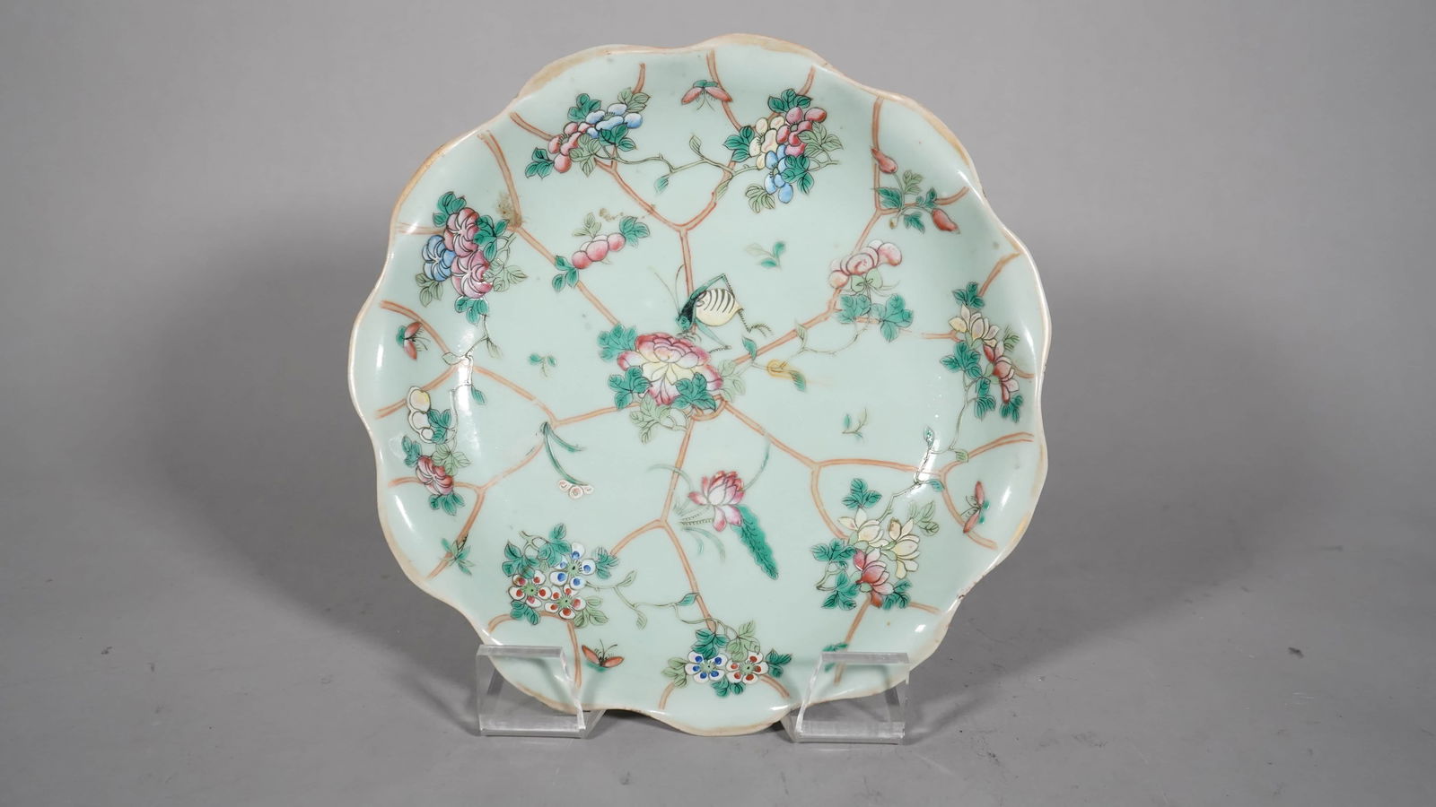 A Chinese Qing Dynasty Famille Rose Porcelain Serving Dish (1 of 6)