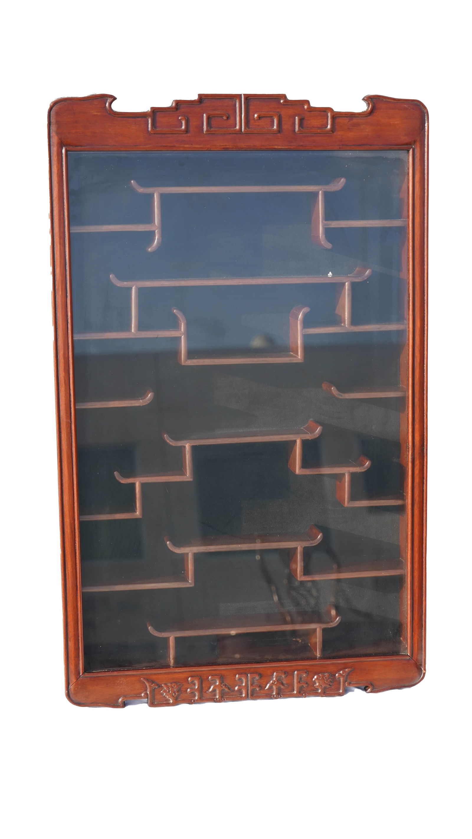 Chinese Rosewood Wall Display Cabinet (1 of 6)