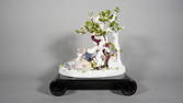 Victoria "MEISSEN" Porcelain Figurine Featuring  Young Lovers Under the Tree