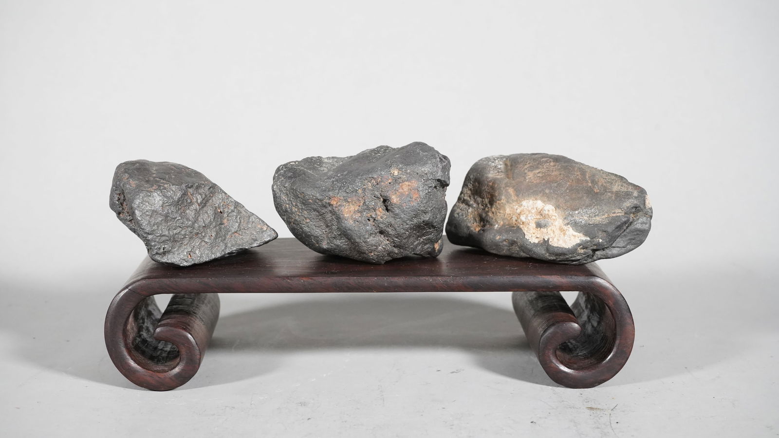 Three Pieces of Metal Meteorite Stones (1 of 6)