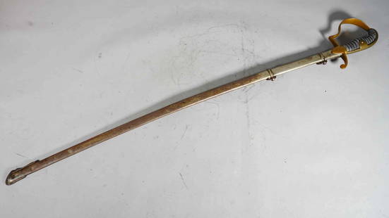 Imperial German Military Parade Using Sword: Imperial German Military Parade Using Sword. The Handle with Crown, We Guess it Was for Dress or Parade Use and was for Imperial German Infantry or Artillery Officer. The Blade is Steel & the Guard is