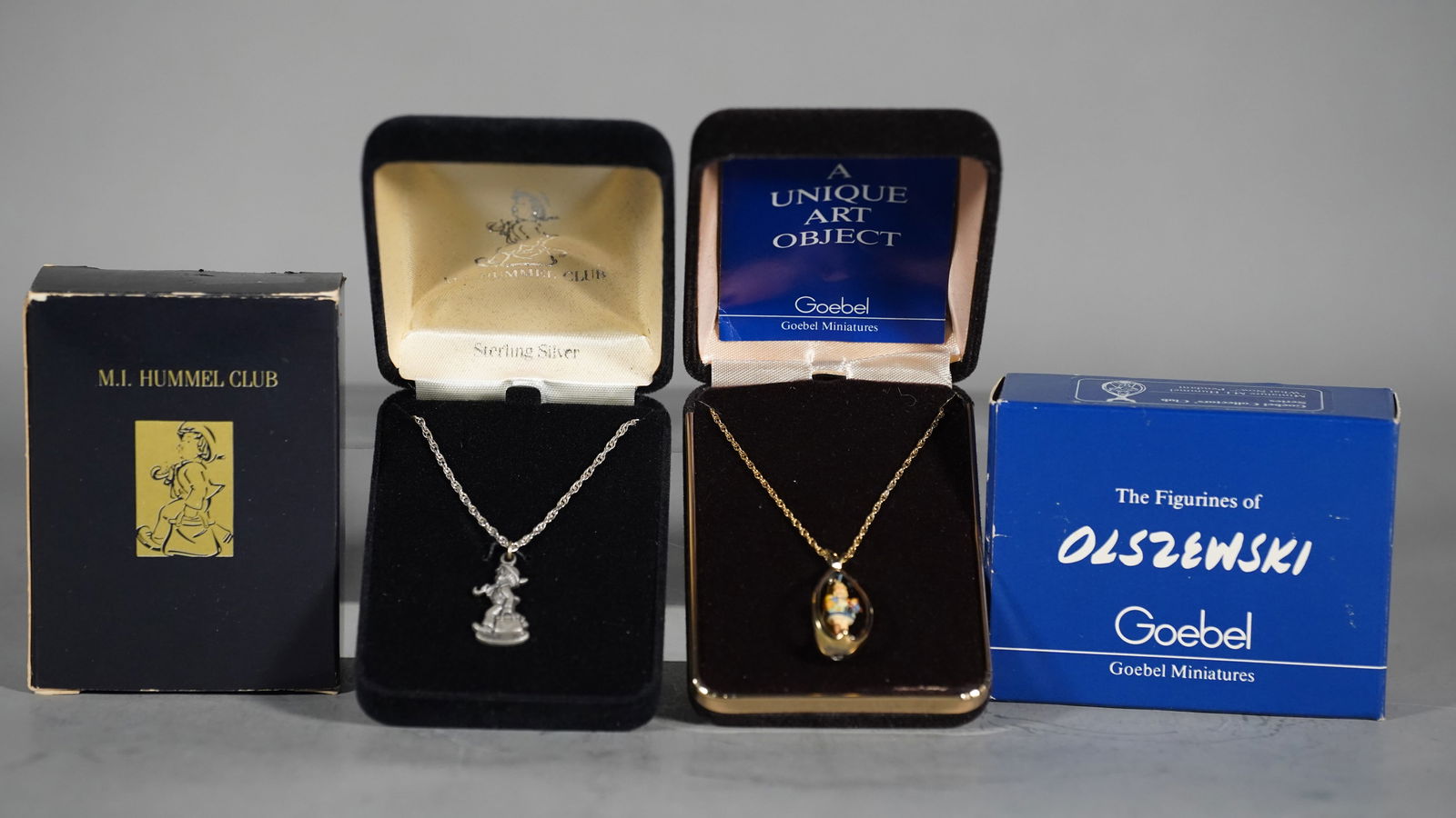 Two Vintage Sterling Silver Pendants of Goebel Collectors Club Series (1 of 7)