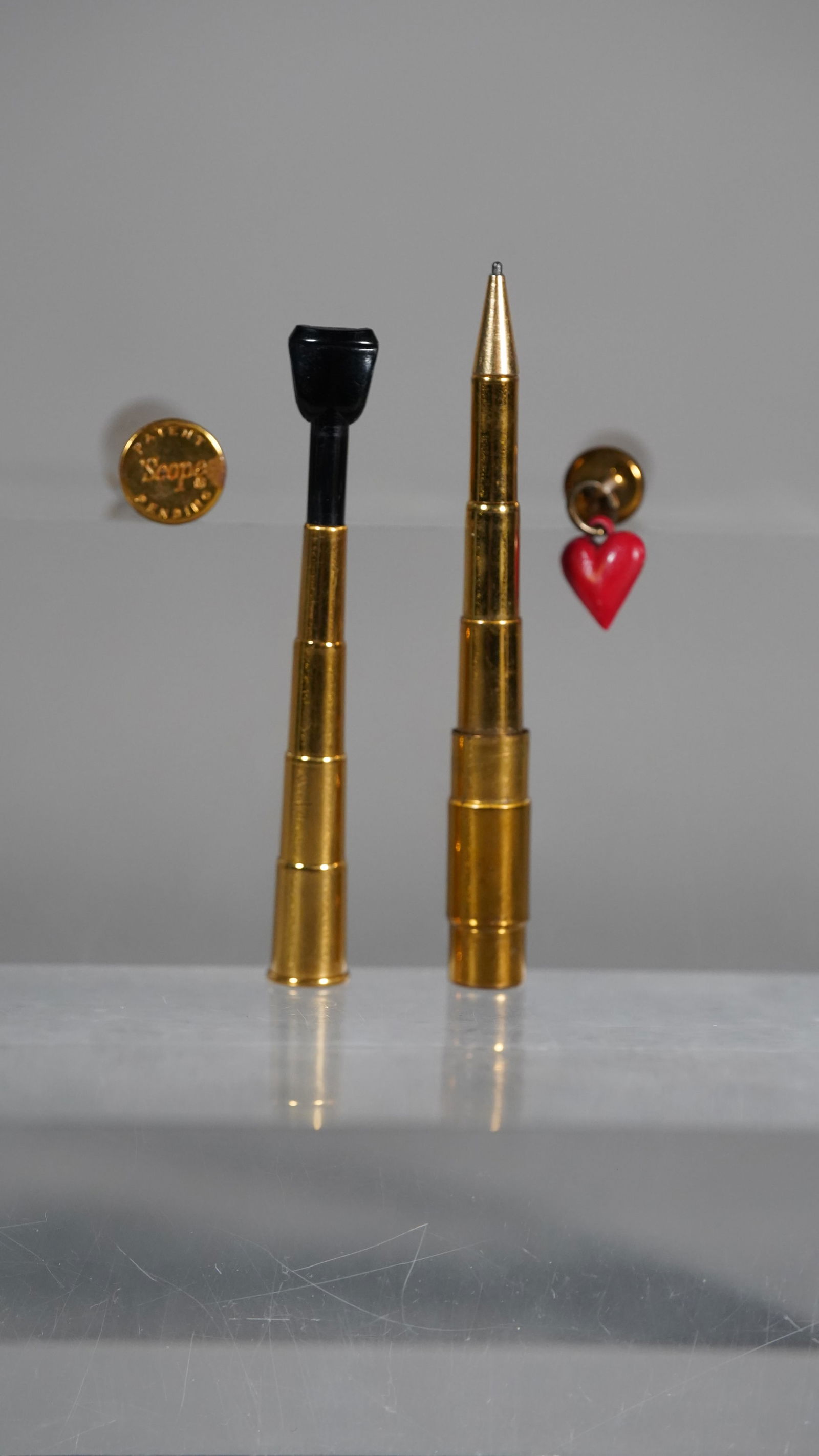 Two Antique Brass Mini Telescope Style Cigarette Holder & Pen By Scope Patent Pending (1 of 6)