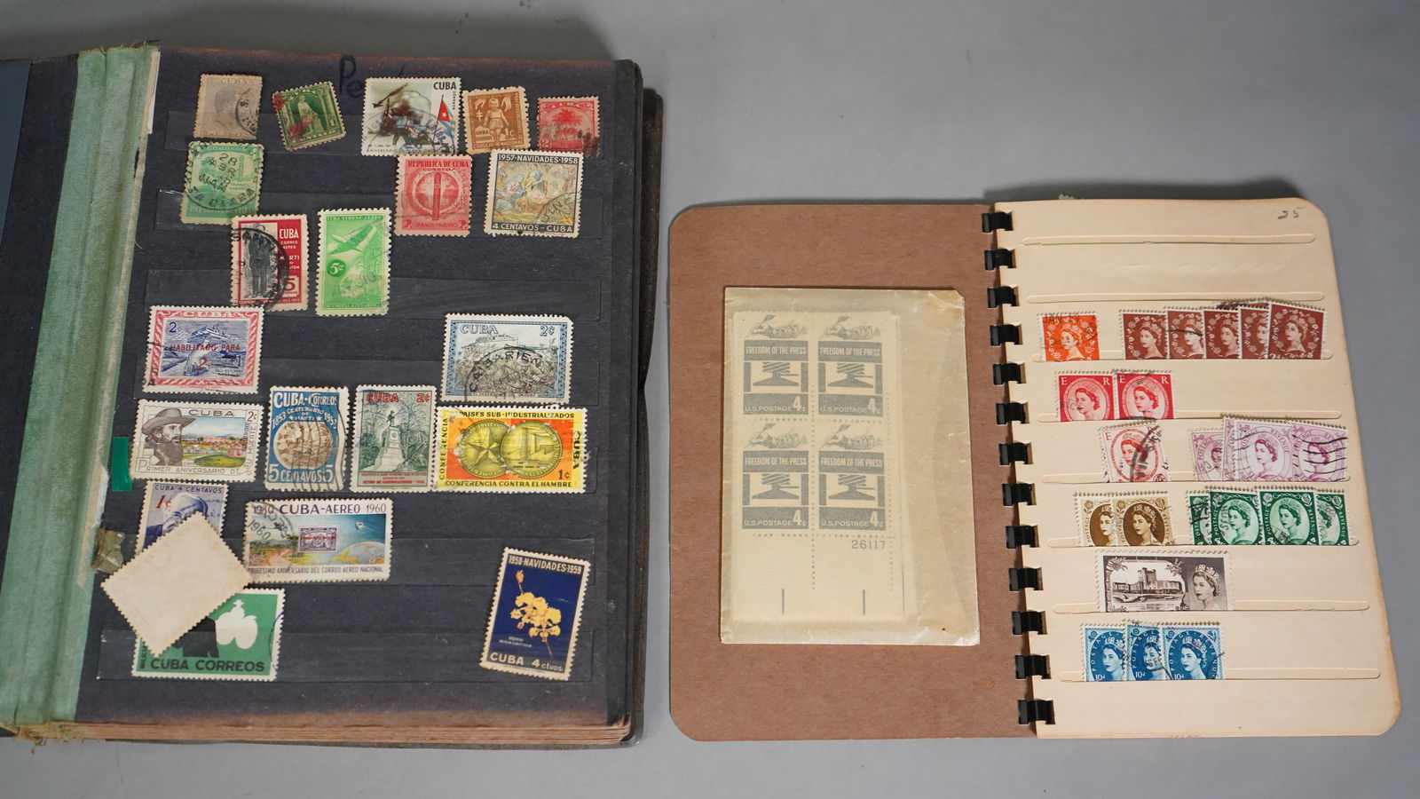 Old CUBA, Old European and US  Stamps Collection (1 of 6)