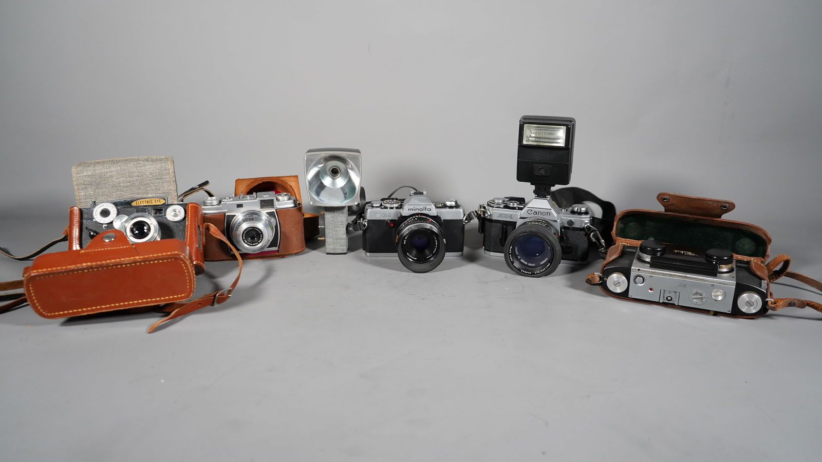 Lot of 6 Vintage Cameras: Canon, Minolta, Argus, Bell & Howell and Kowa Century 35 (1 of 6)