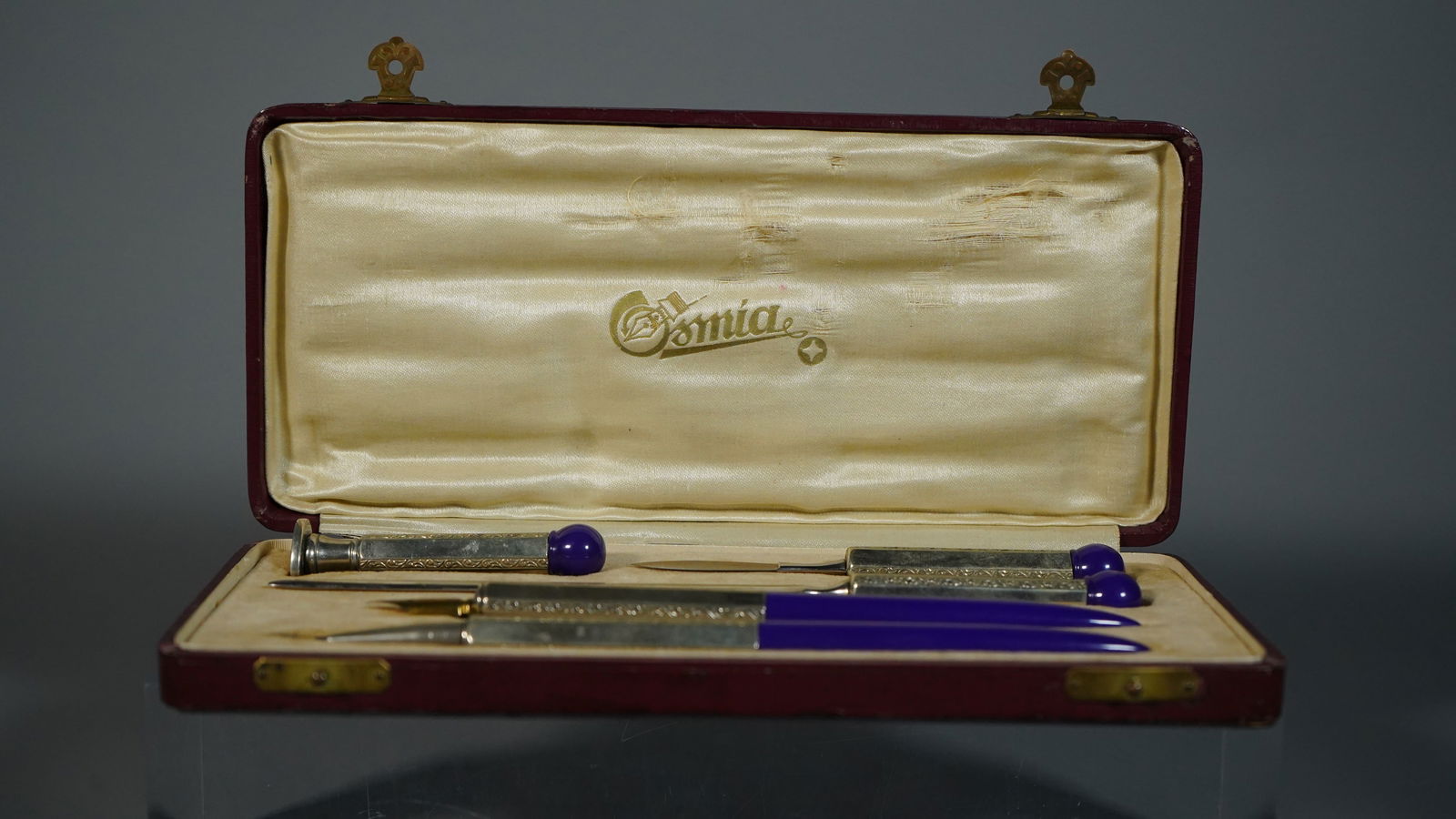 Group of 5 Antique "Osmia" Luxury Desk Writing Set with Original Box (1 of 6)