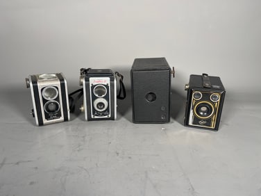 Group of 4 Vintage Kodak & AGFA Cameras