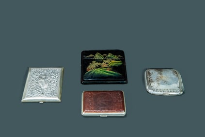 Lot of 4 Vintage Cigarette Cases