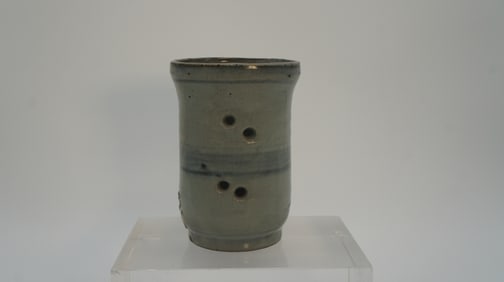 Antique Classic Chinese Celadon Glaze Ceramic Brush Pot