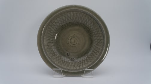 Rare Antique Chinese Crackle Celadon Ceramic Bowl